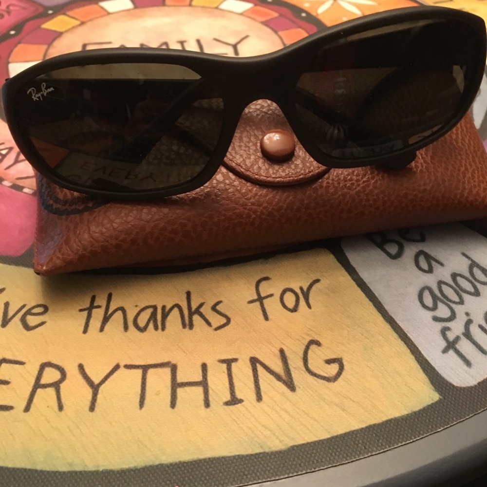 Rayban Black wrap Sunglasses